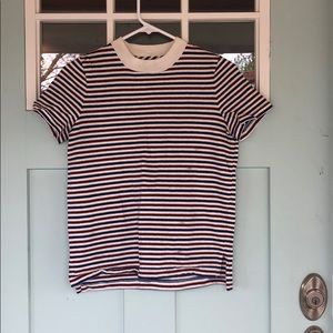 Madewell short sleeve mock neck
